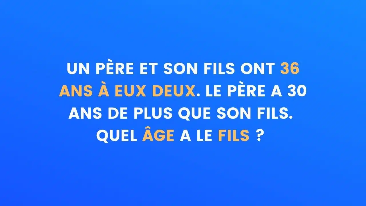 enigme pere fils