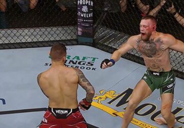 UFC La cheville en angle droit, McGregor finit sur une civière