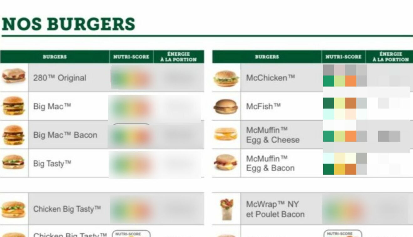 L'étonnant nutri-score des frites du McDo - La DH/Les Sports+