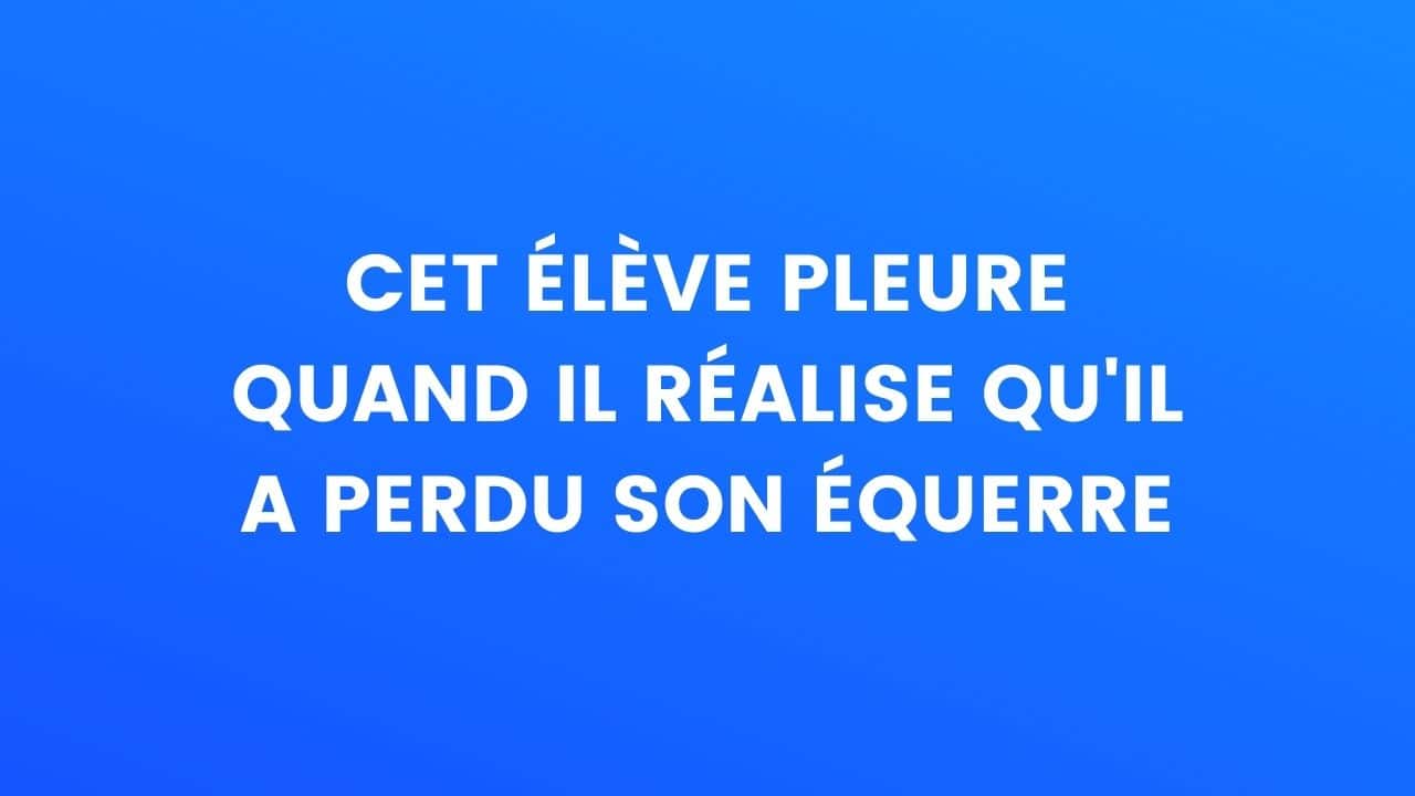 blague eleve