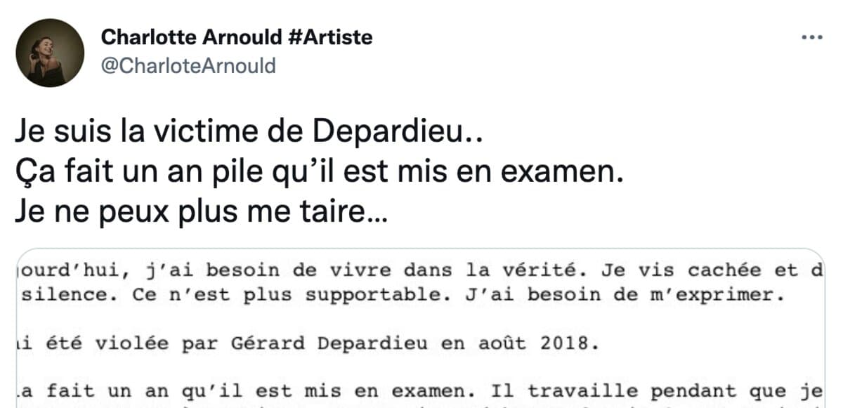 Gérard Depardieu, sa victime sort du silence