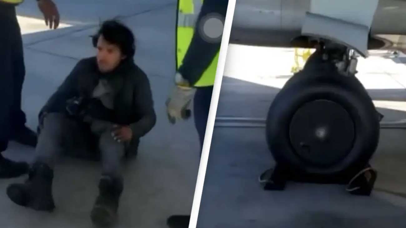 guatémaltèque clandestin se cache dans le train d'atterrissage