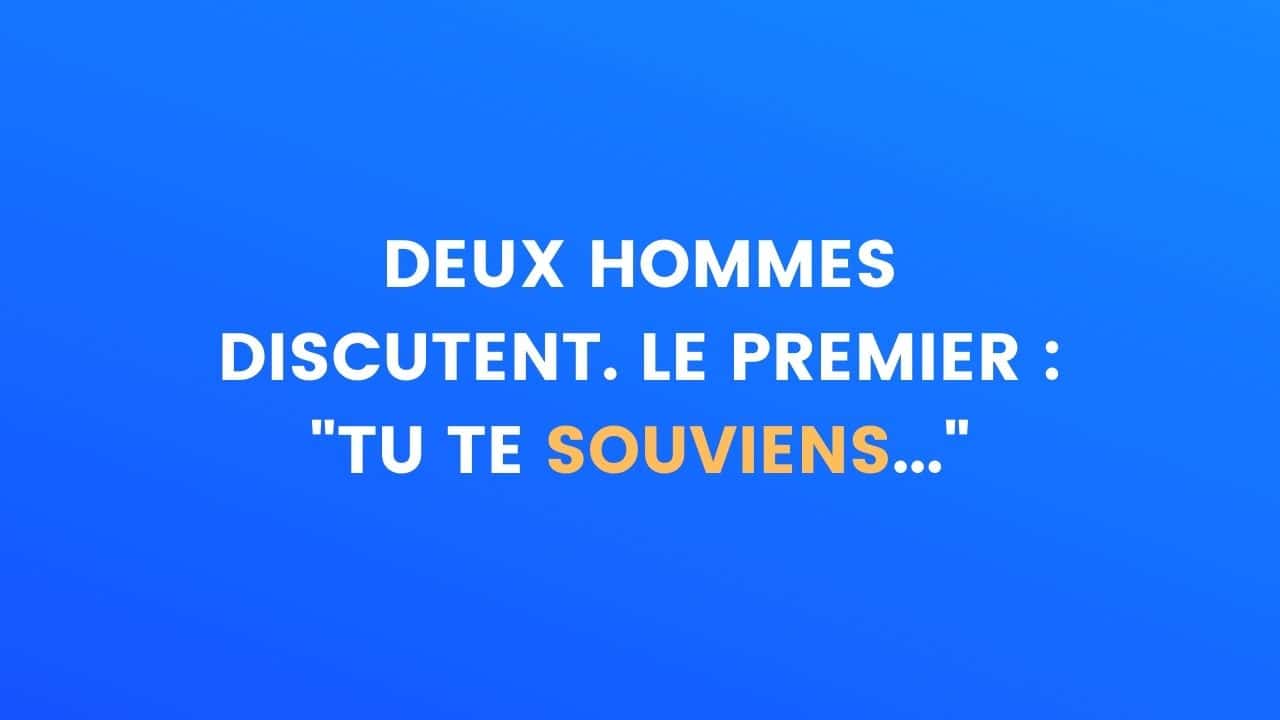 Deux hommes discutent