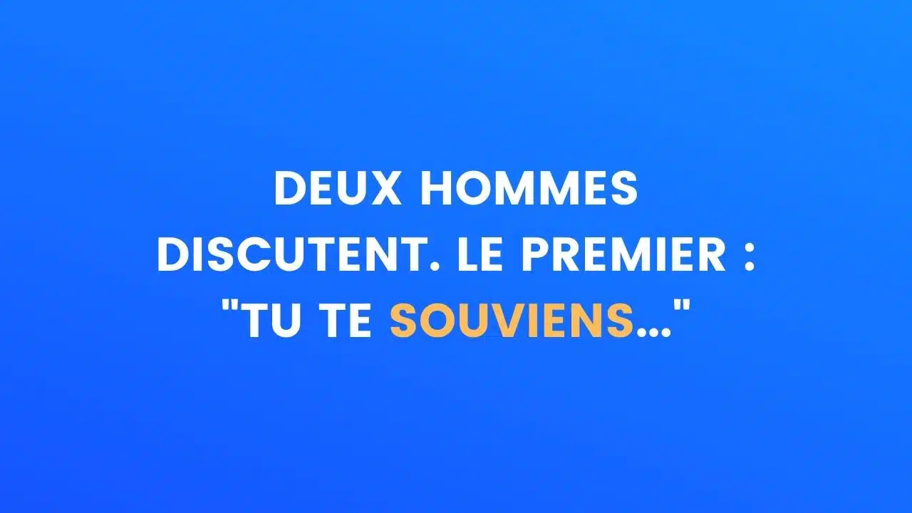 Deux hommes discutent