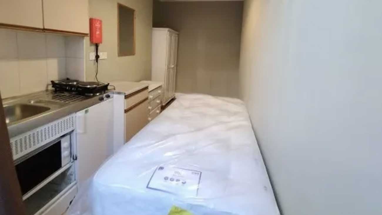 studio londres cher matelas cuisine