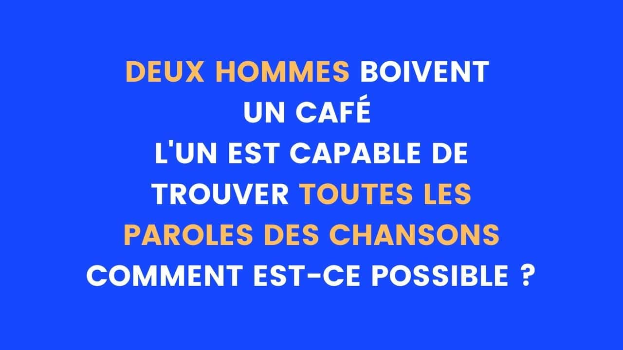 chanson enigme