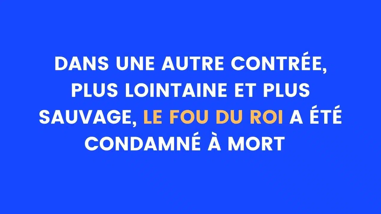 énigme fou du roi