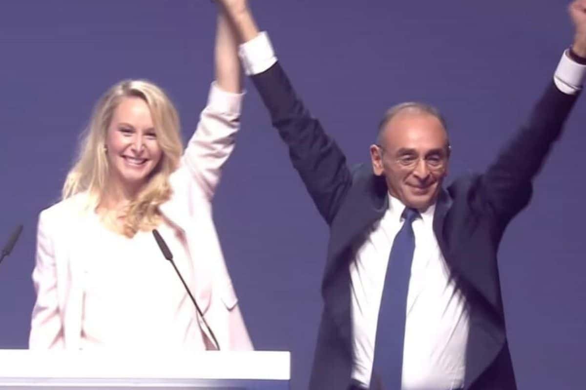 eric zemmour marion marechal meeting toulon 2022 salut nazi