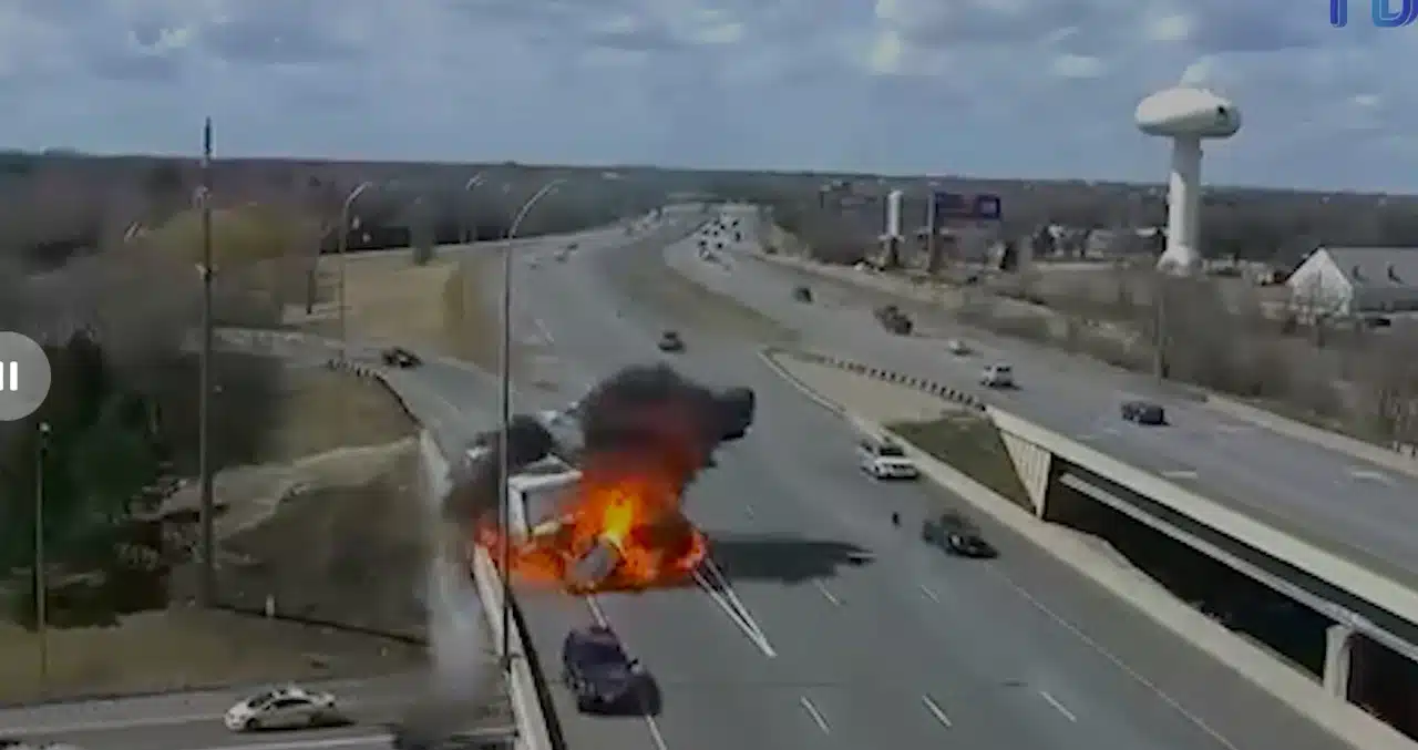 Accident camion