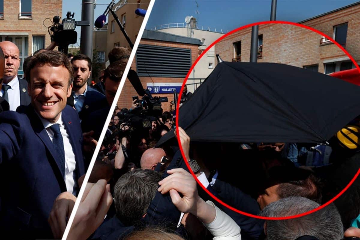 parapluies garde du corps macron