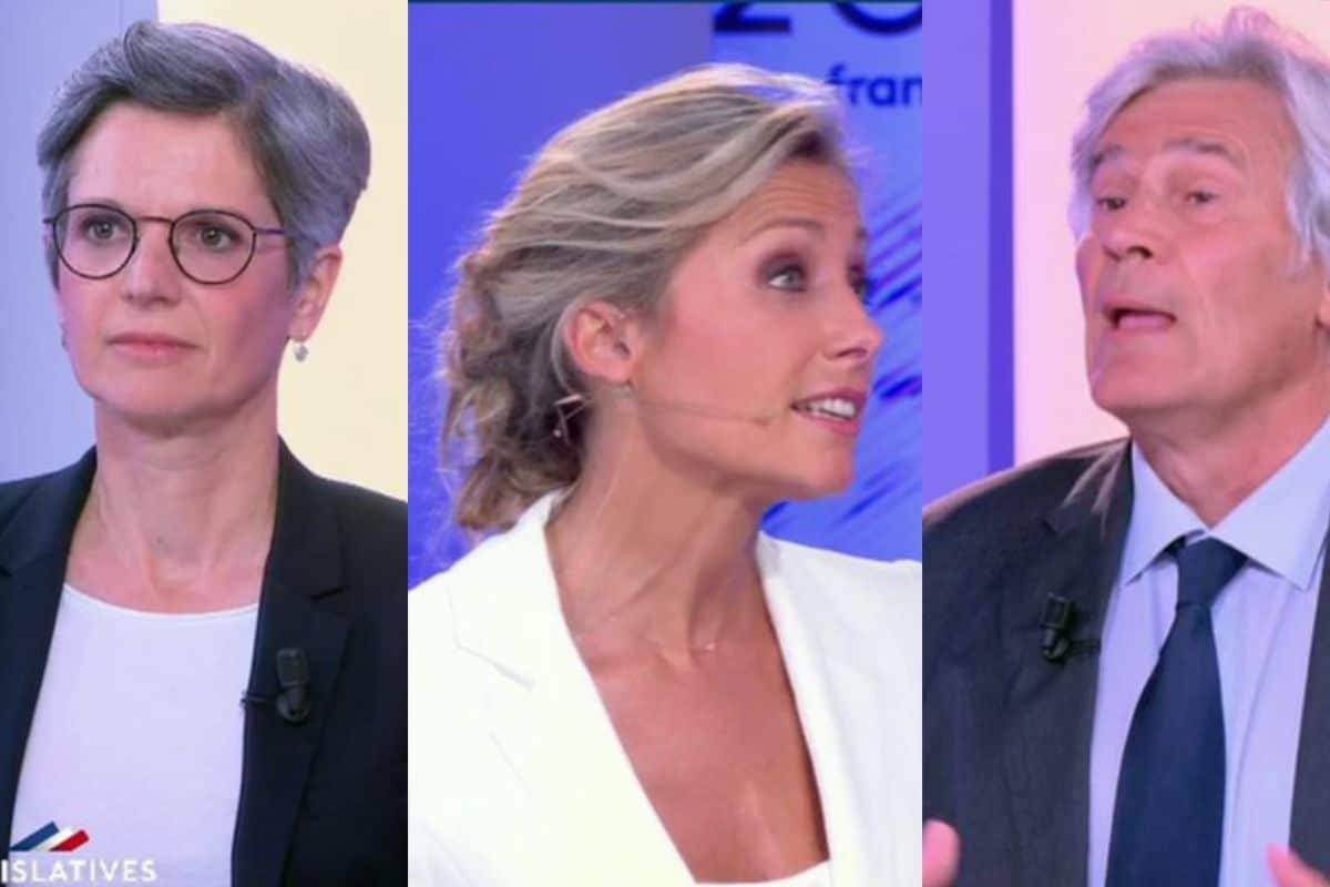 Anne-Sophie Lapix recadre Stéphane Le Foll Sandrine Rousseau
