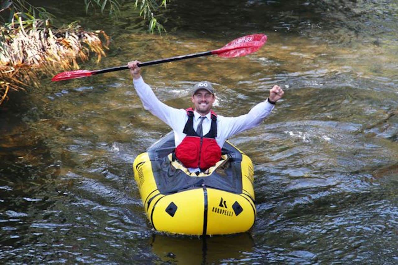 homme kayak