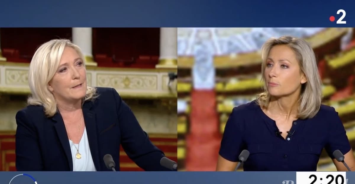 marine le pen anne sophie lapix