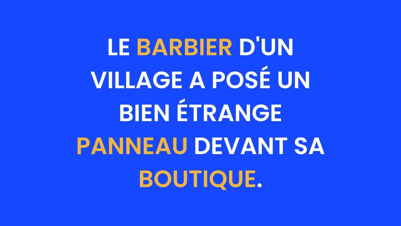 enigme barbier