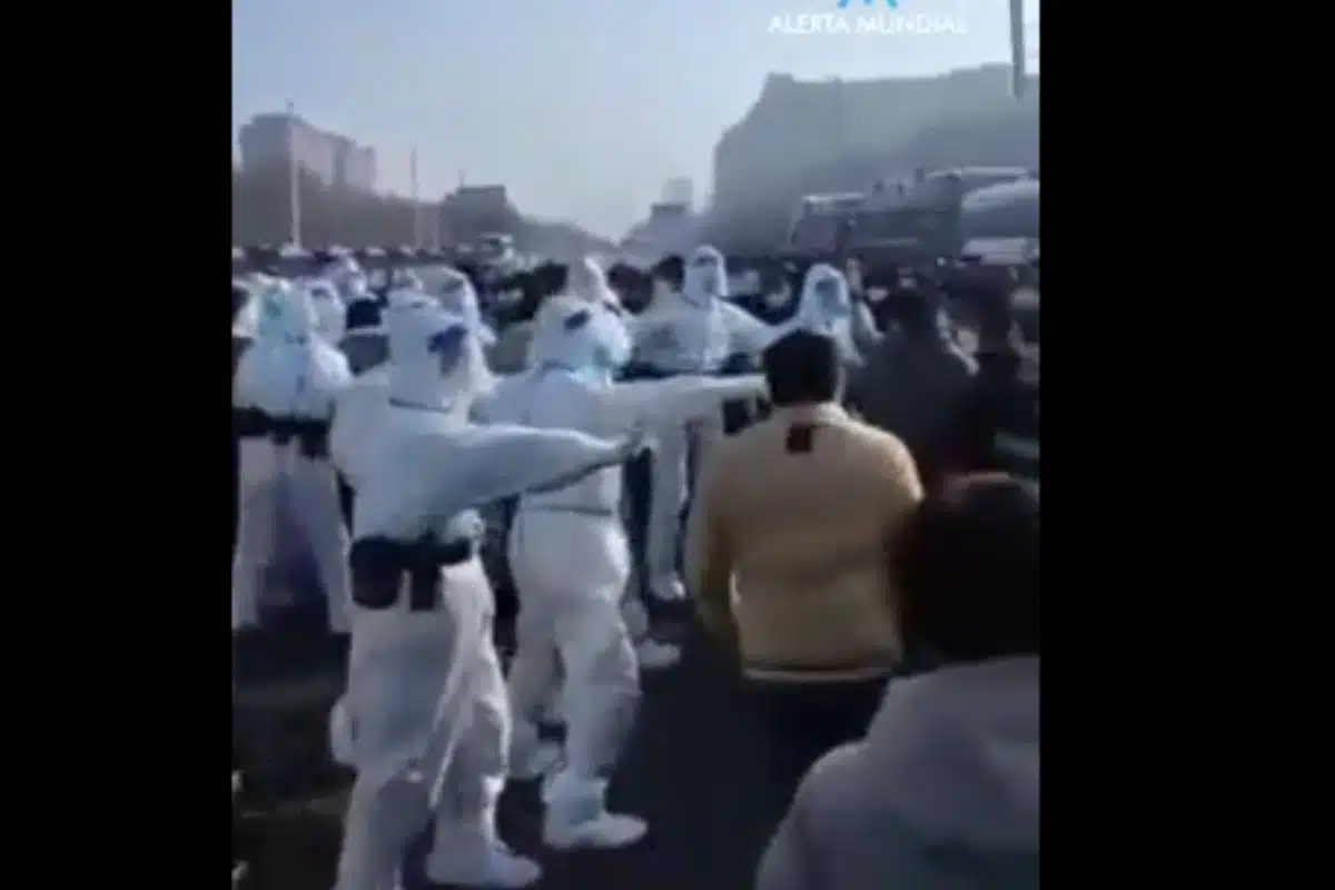 chine apple violences manifestations