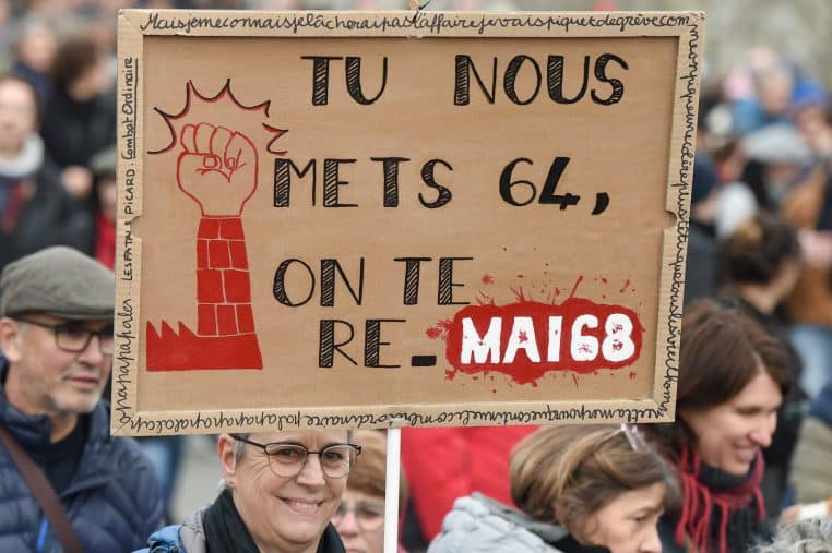 pancarte manifestation retraite france mai 68