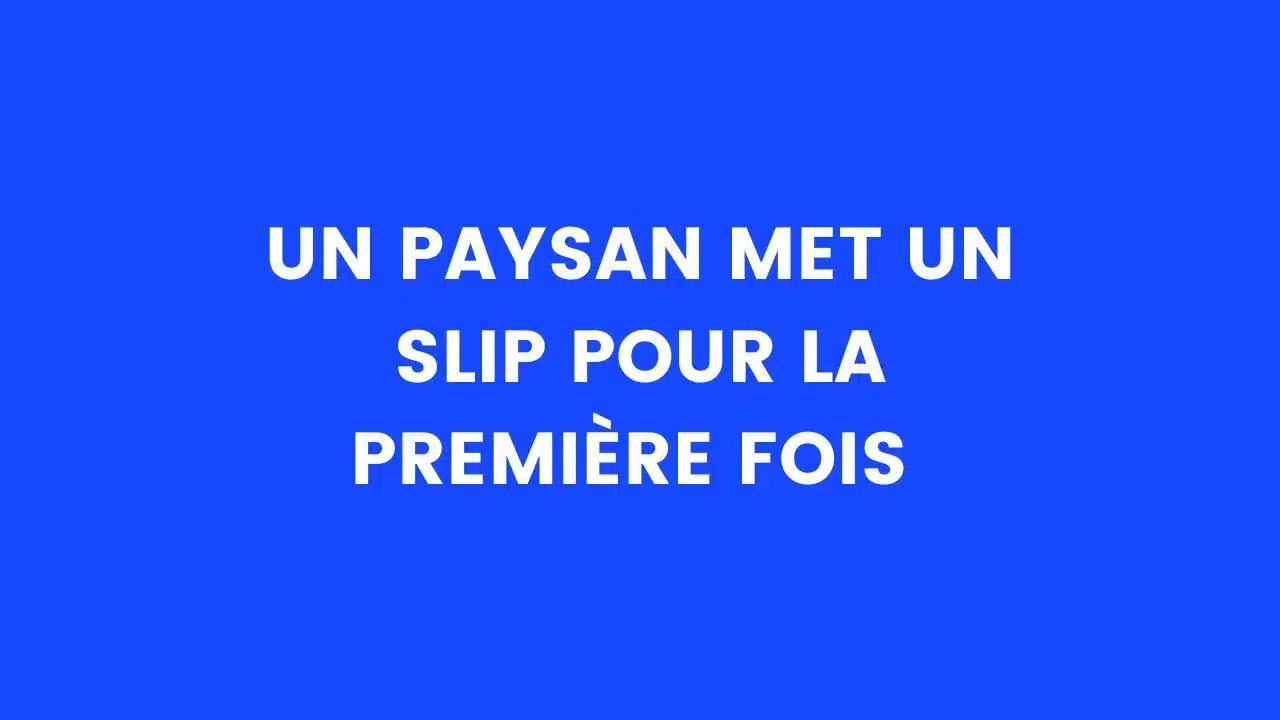 blague paysan