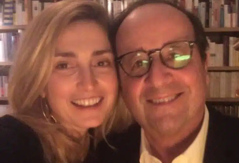 julie gayet francois hollande rare cliche complice vacances