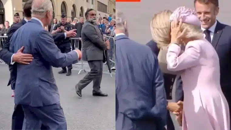 Macron couple royal