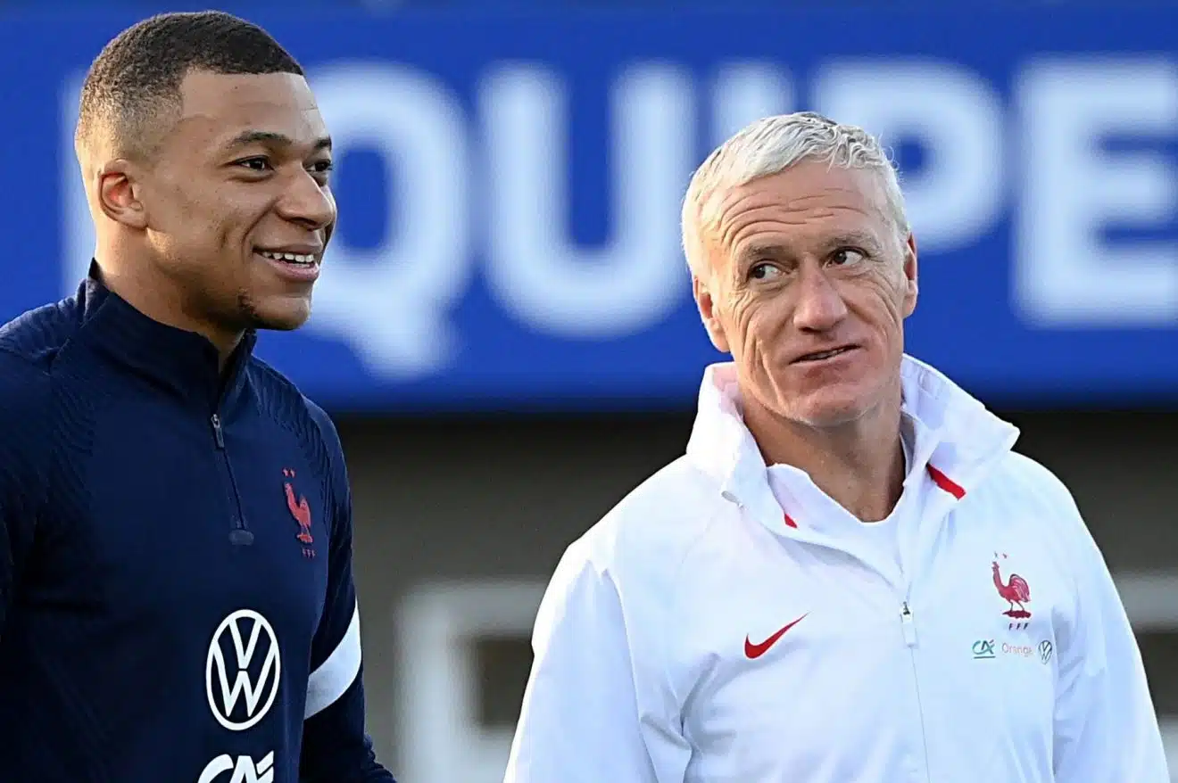 Didier Deschamps et Kylian Mbappé