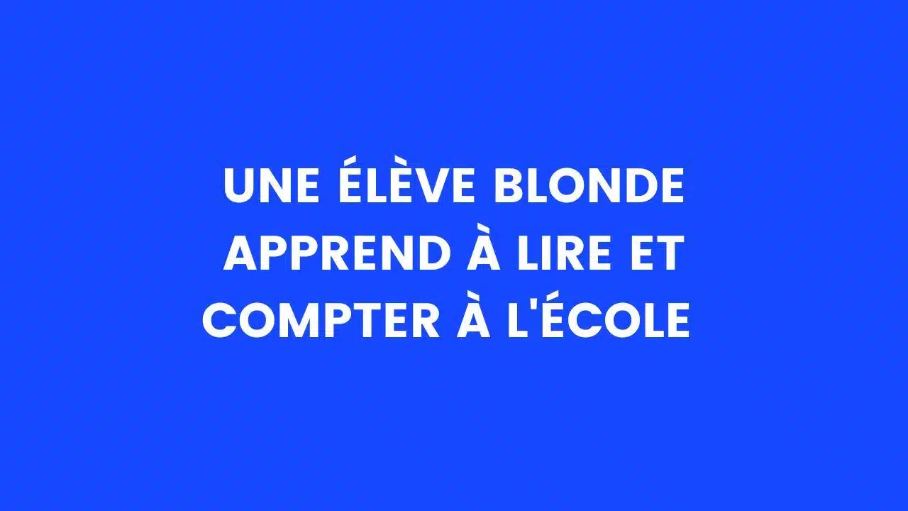 blague blonde