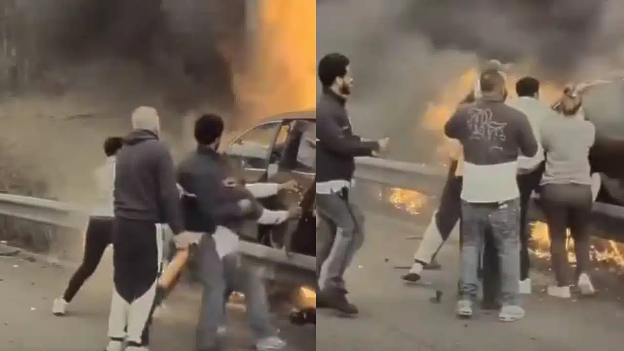 voiture en feu