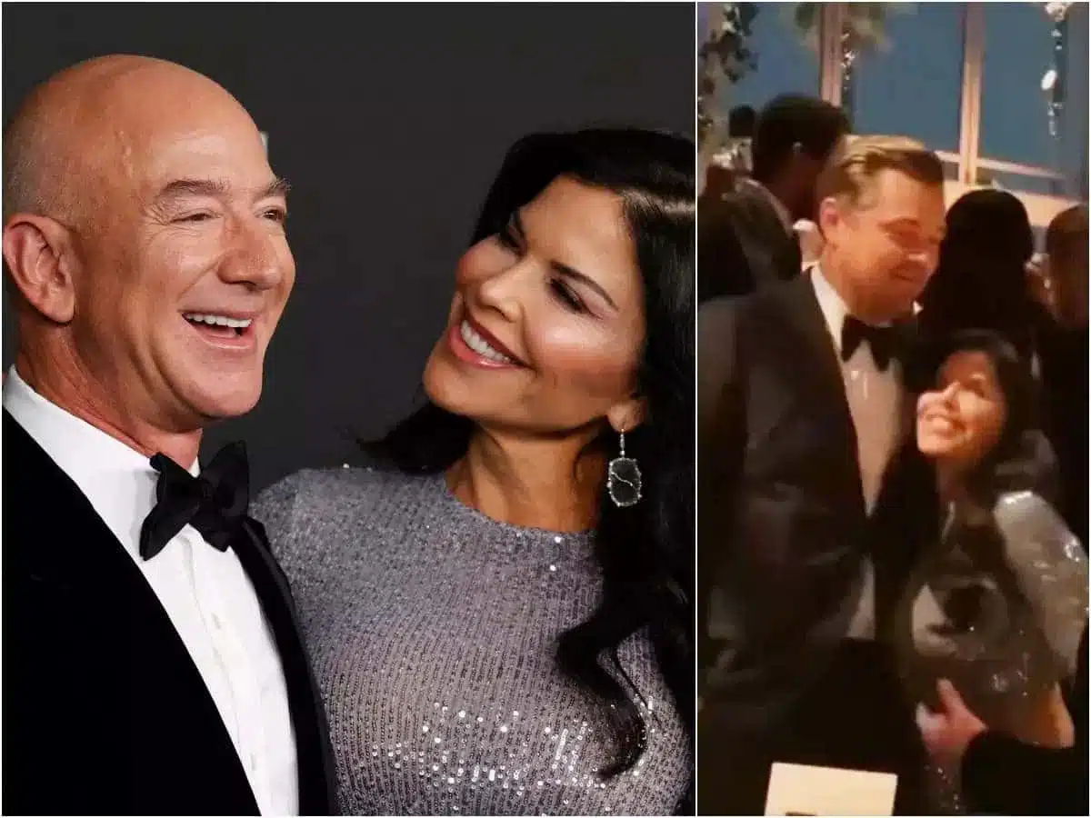 Lauren Sanchez, Jeff Bezos et Leonardo DiCaprio