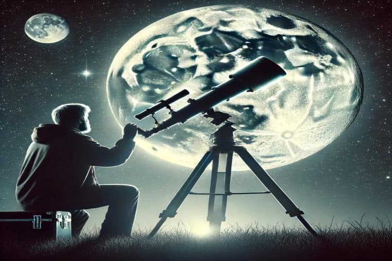 astronome-observant-la-lune-the-moon