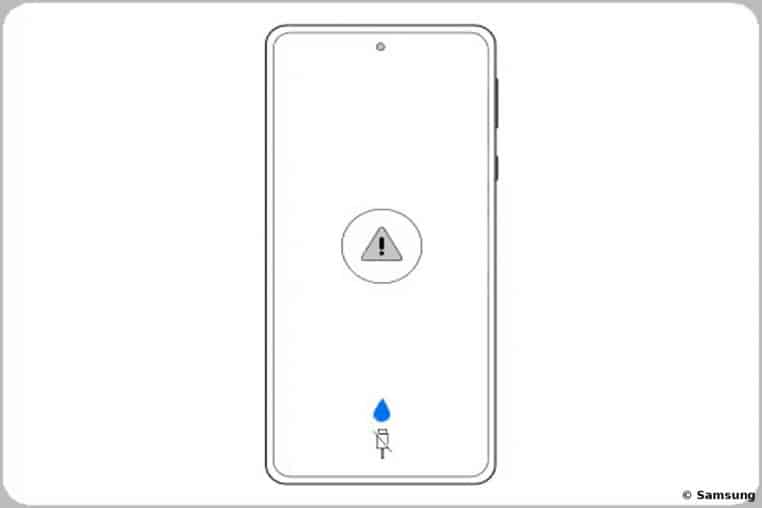 Icone Samsung qui indique qu'il ne faut recharger son téléphone