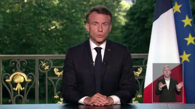 Image illustration, Emmanuel Macron ordonne la dissolution de l'Assemblée nationale.