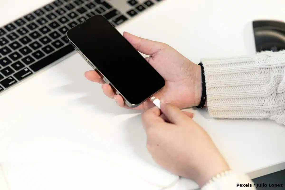 Smartphone chargement à éviter