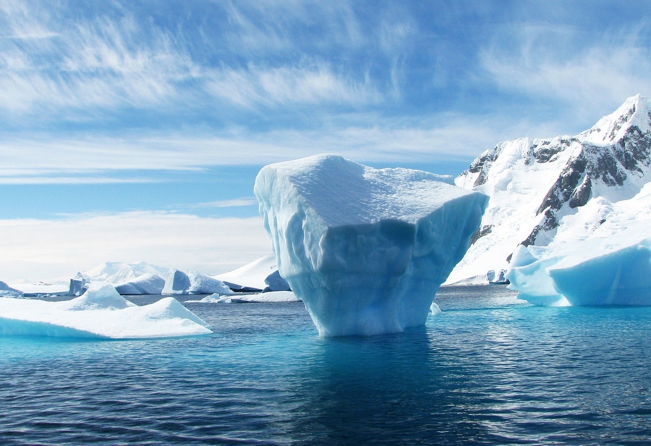 iceberg, antarctica, polar, étendue, extansion, ralenti