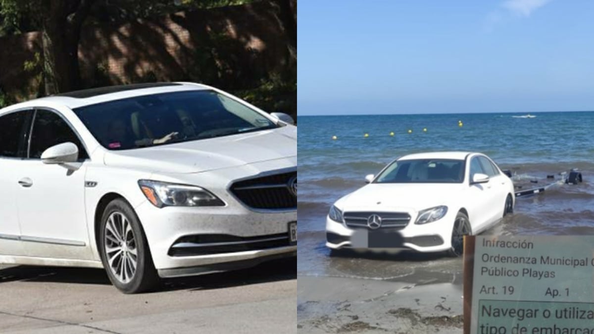 Ce conducteur s’approche trop près de la mer, le sable avale sa Mercedes flambant neuve !