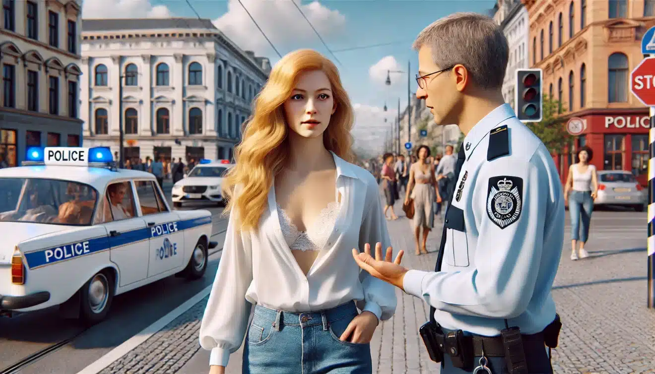 blague blonde policier