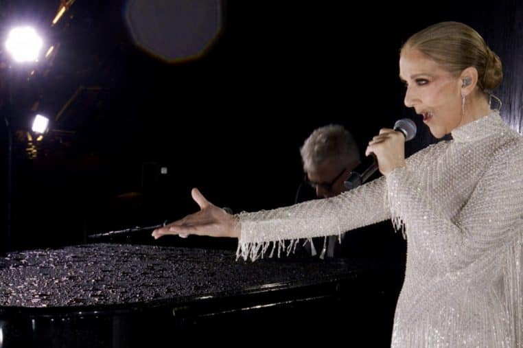 celine dion chante playback ceremonie