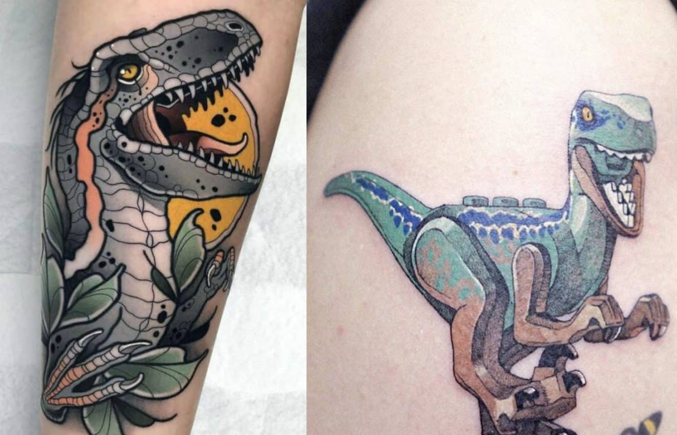 Image illustration tatouages dinos