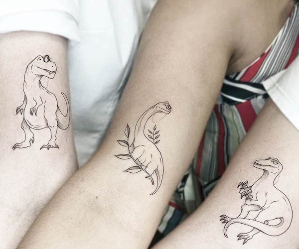 Image illustration tatouages dinos