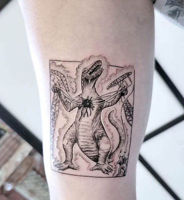 Image illustration tatouages dinos