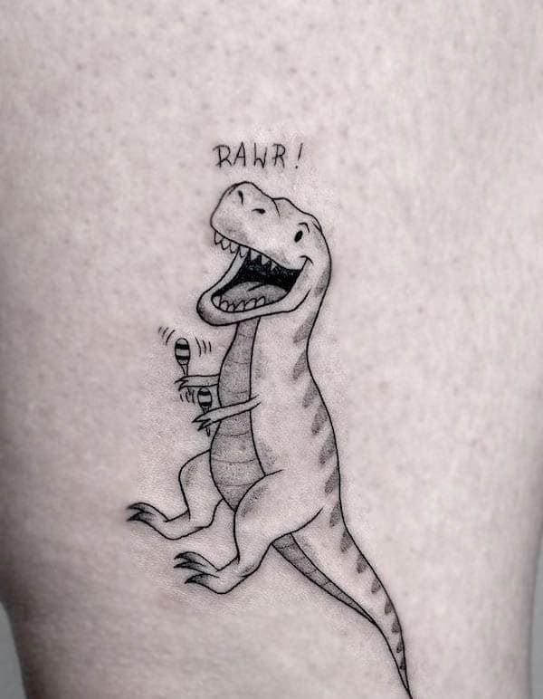 Image illustration tatouages dinos