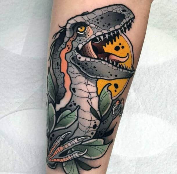 Image illustration tatouages dinos