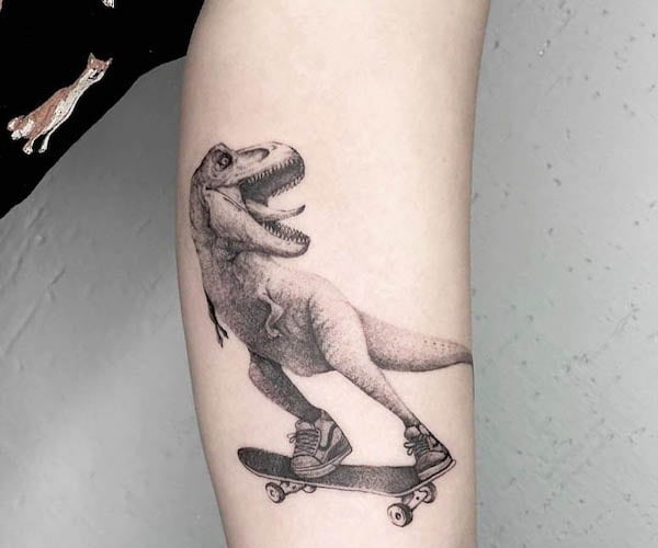 Image illustration tatouages dinos