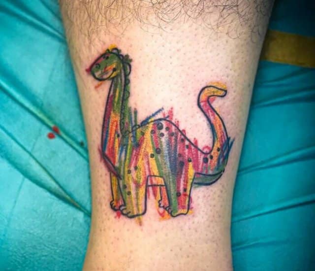 Image illustration tatouages dinos