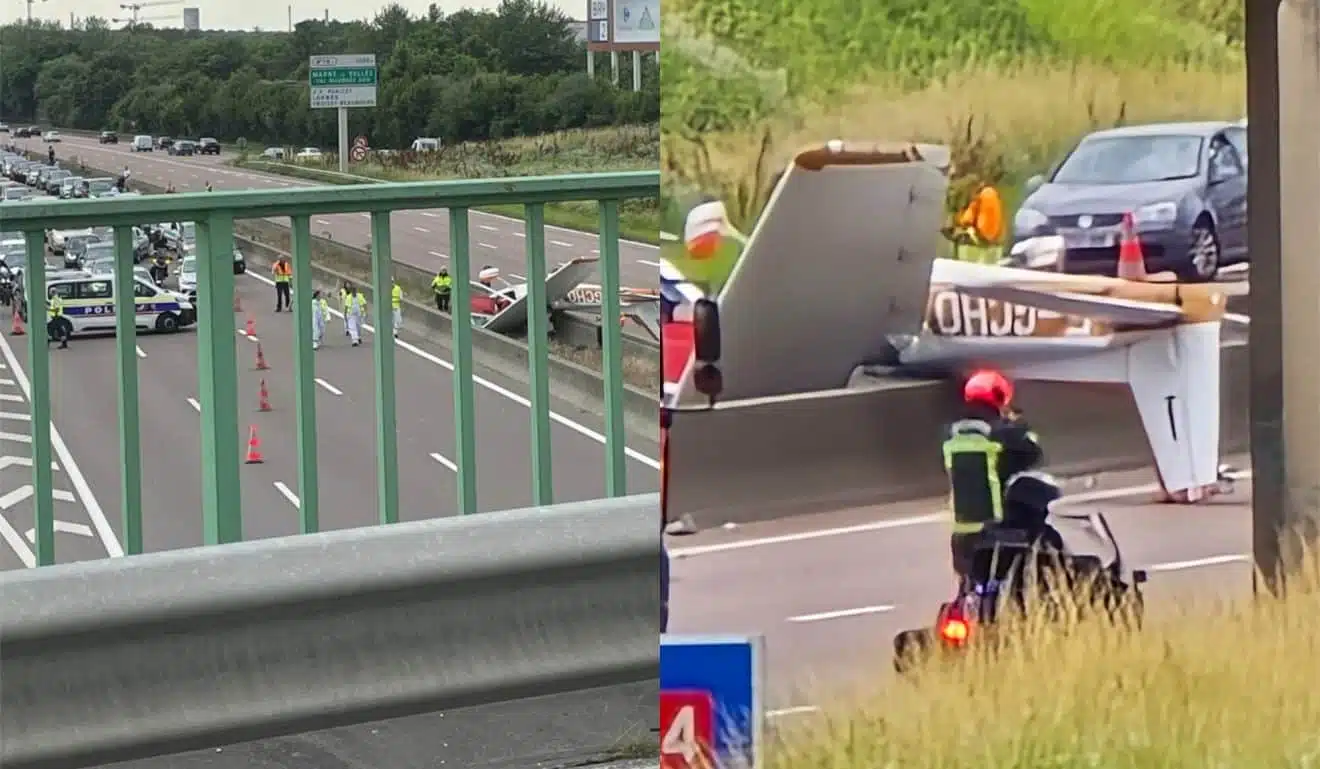 Cras d'un avion de tourisme sur l'A4