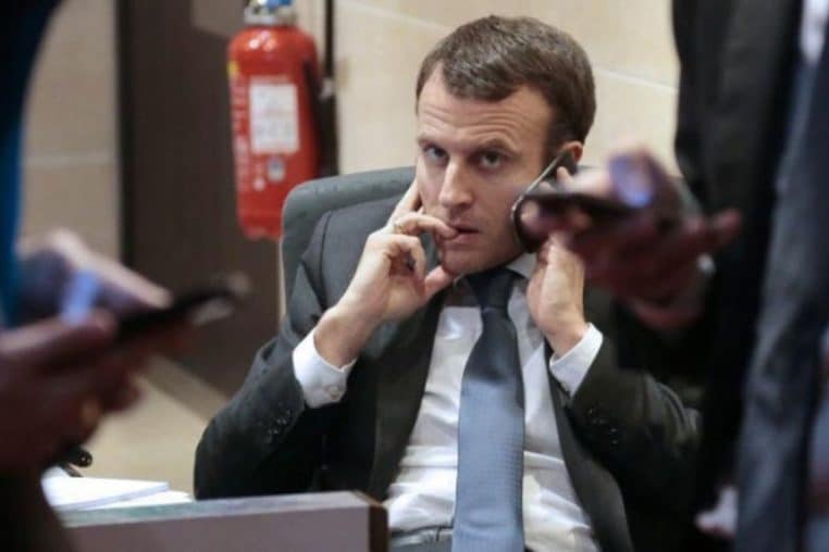 emmanuel macron telephone