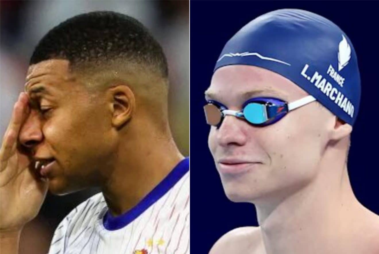 Ressemblance frappante Kylian Mbappé et Léon marchand