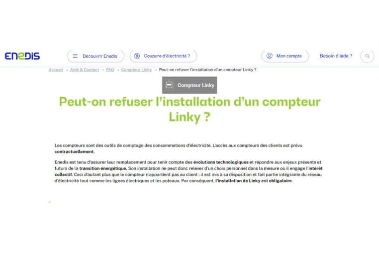 linky pose obligatoire @enedis