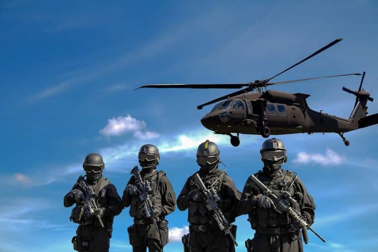 police, helicopter, military, illustration