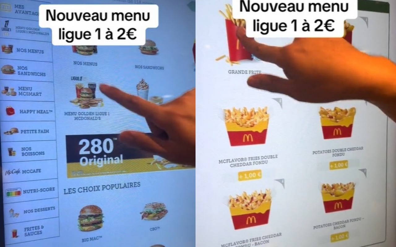 McDonald's menu Ligue 1