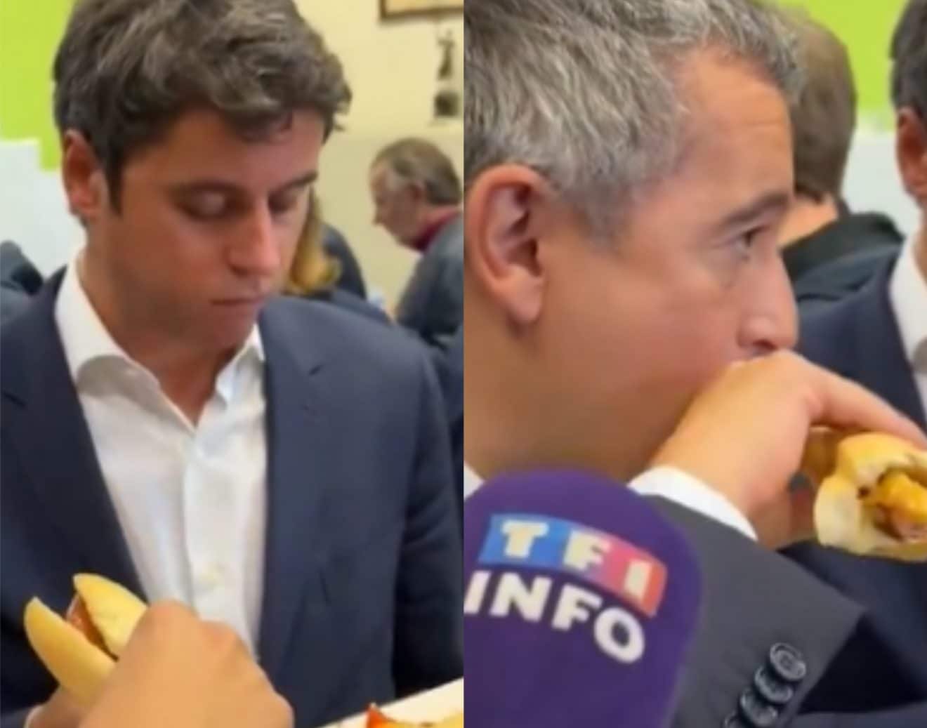 Retrouvailles Gabriel Attal et Gérald Darmanin