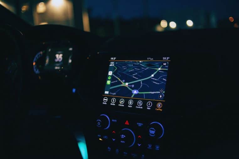 gps voiture nuit